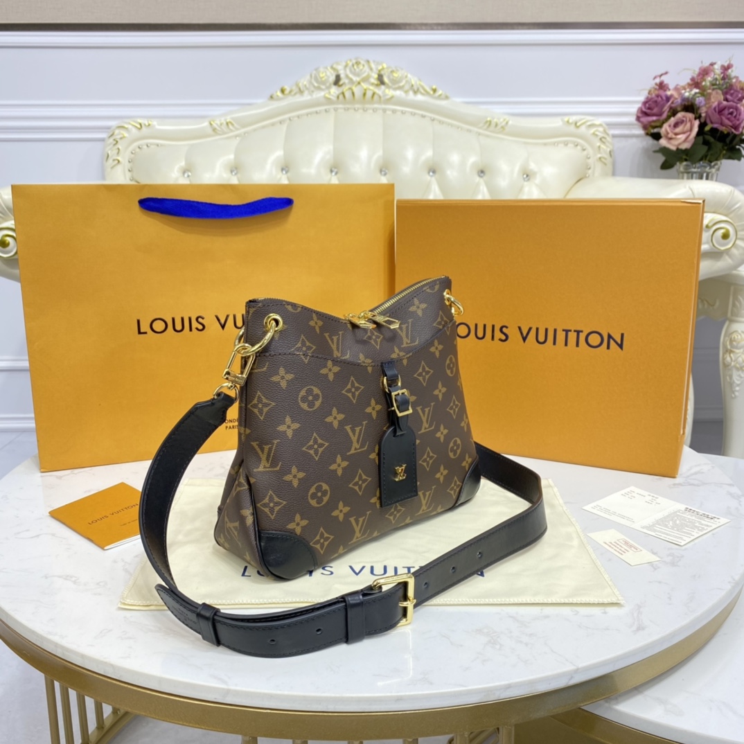 Louis Vuitton ODEON PM Handbag Monogram M45353 Black